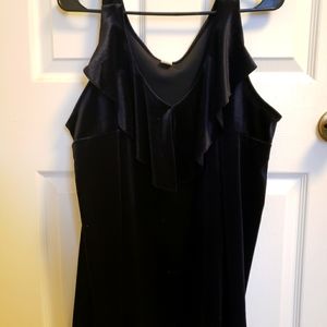 Old Navy velvet tank with ruffles